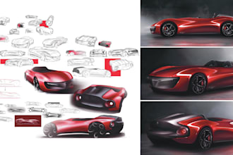 design and sketch your dream car or vehicle