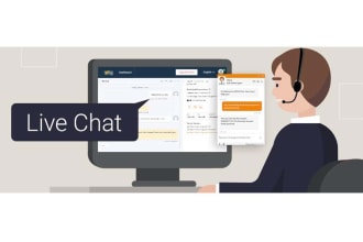 professional english live chat sales representative
