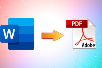 convert microsoft word to PDF