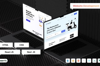 convert figma to react js or next js website development