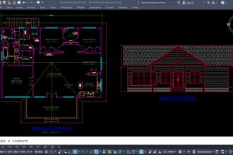 make architectural plans and sections in autocad