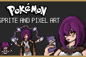 do pixel art in pokemon style