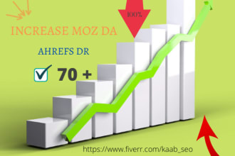 increase da 60 domain authority ahrefs domain rating DR 75 fast
