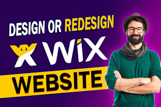 do wix website redesign and design a wix ecommerce website
