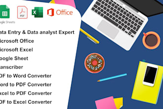 do excel data entry, typing job, copy paste and product listing