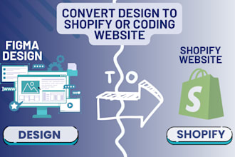 convert figma design to shopify or custom website