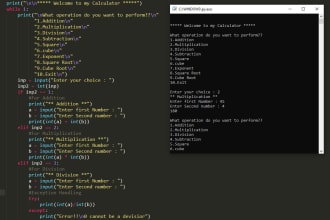 do cpp, java, python programming codes and oracle database projects