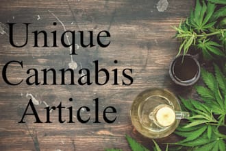 write article on cannabis, marijuana and cbd oil