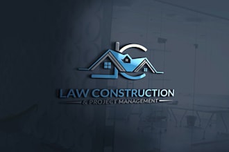 design brand new property construction and real estate logo