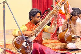 record your professional sitar indian classical tracks music