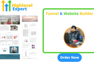 design responsive gohighlevel website and funnel