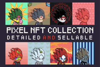 create unique pixel art nfts with rarity and metadata