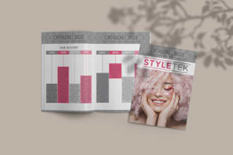 design creative catalog, booklet, magazine, and e book