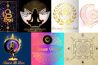 design sacred geometry and mystical logo