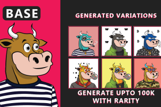 design nft character and generate collection