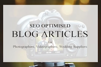 write a SEO optimised article for your wedding or photography blog