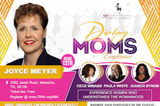 do church event, conference flyer, event flyer or church flyer design
