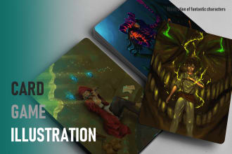 do custom illustrations of card games
