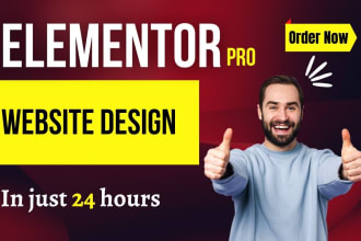 design modern, mobile friendly wordpress website as elementor expert