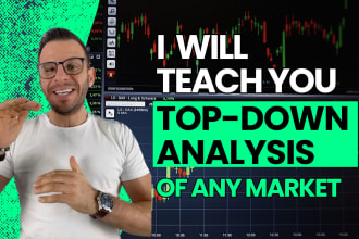 teach you step by step top down analysis of any market