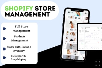 be your shopify store VA and store manager
