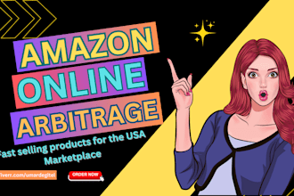 do amazon product research for  online arbitrage in USA