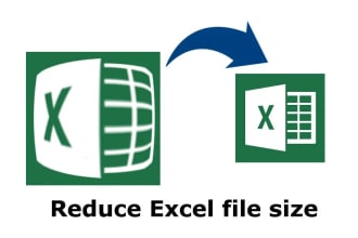reduce large excel file size or datasets without data loss