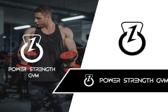 design gym, fitness, sports brand logo