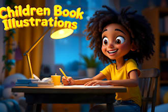 do 3d childrens book illustrations and childrens storybook illustrations KDP
