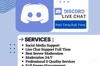 do discord live chat and moderation