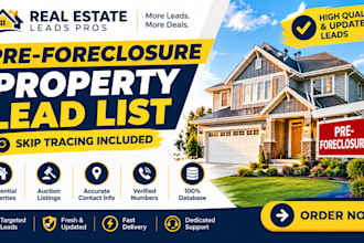 generate preforeclosure and foreclosure real estate leads