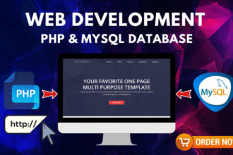 create dynamic website using php mysql database