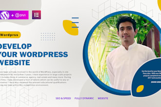 create a wordpress website with elementor, divi or bricks