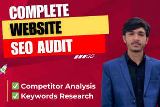 do website audit, competitor analysis, kgr SEO keyword research