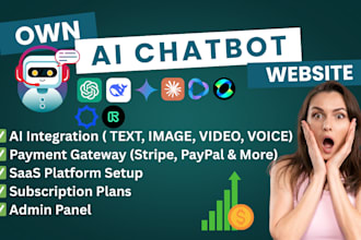 build an all in one ai chatbot website with subscriptions
