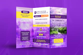 design a professional bifold or trifold brochure for you