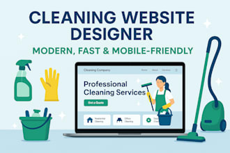 be your professional cleaning company website designer