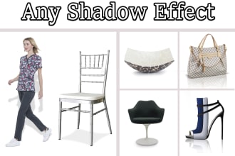 do product photo editing and create natural shadow