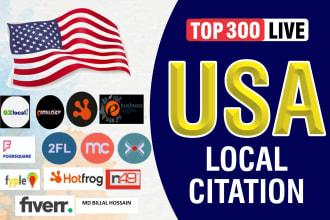 list your business in 300 USA local SEO citations, directories