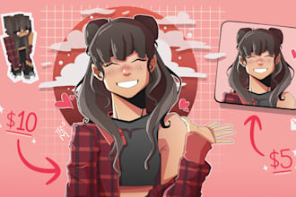 draw your minecraft or roblox avatar