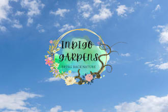 design a watercolor logo, branding kit for small business