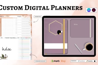 design a digital planner for etsy, ipad, goodnotes