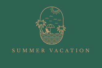 do luxury summer  vacation or holiday logo