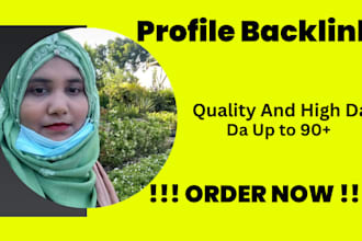 create high authority SEO profile backlinks