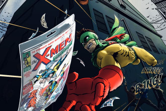 draw your comic page or cover