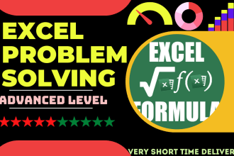 solve excel formulas, errors, pivot table, power queries