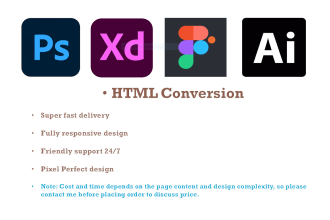 convert design figma to HTML CSS js nextjs vuejs reactjs