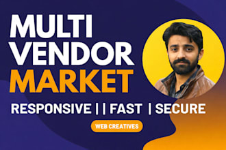 build multi vendor ecommerce marketplace website with dokan or wcfm