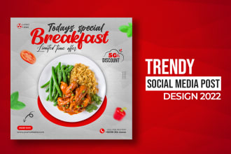 design trendy social media post or banner