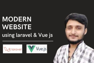 design and develop website using laravel and vue js